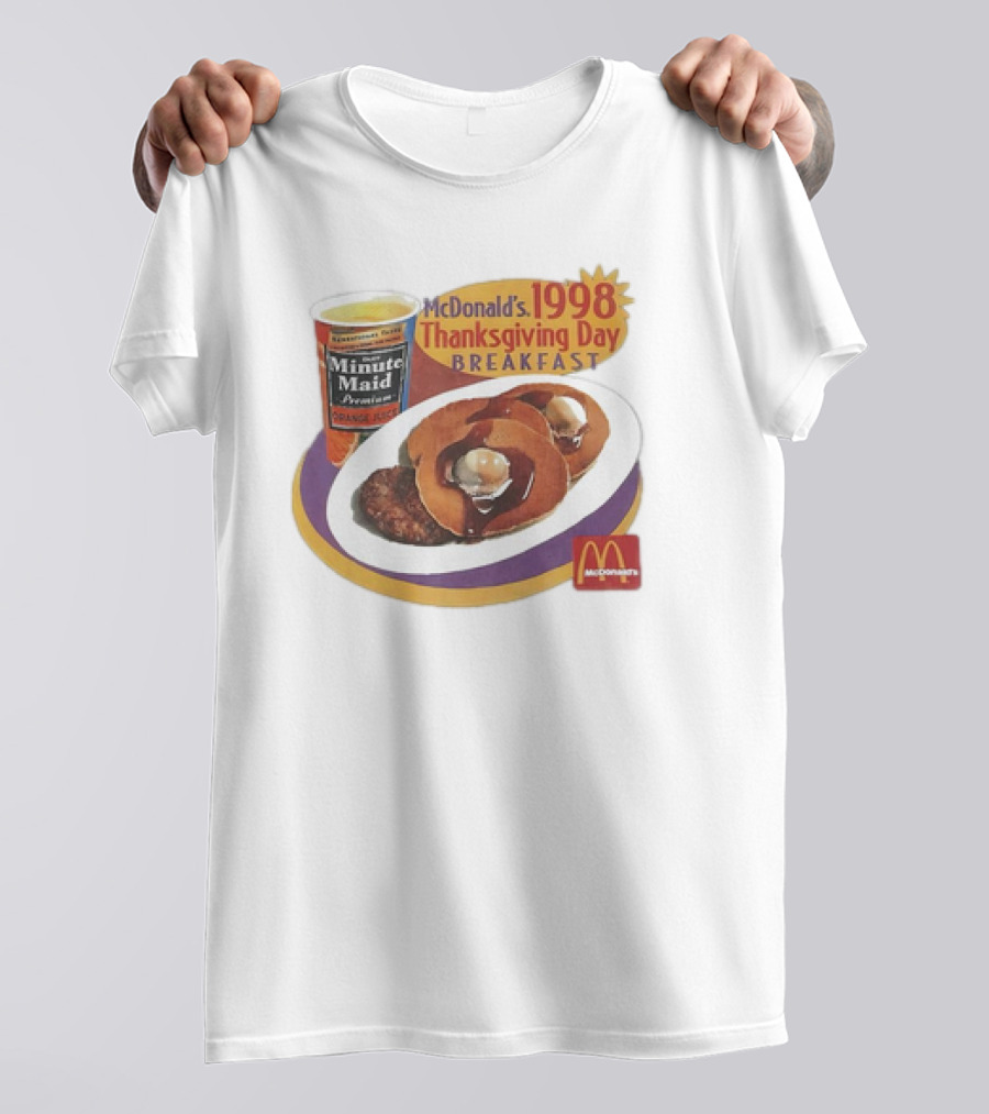 Minute Maid Orange Juice McDonald’s 1998 Thanksgiving Day Breakfast With Pancakes T-Shirt