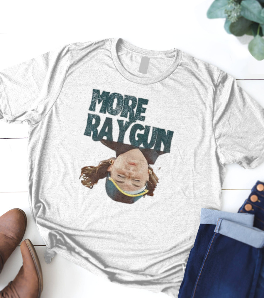 More Raygun Upside Down Headphone T-Shirt