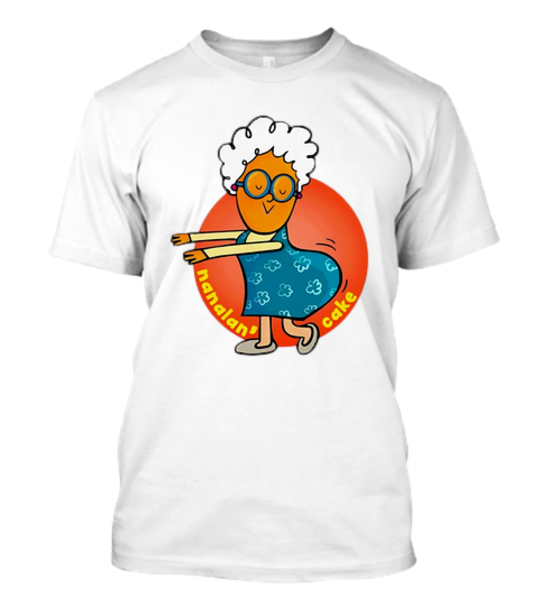 Nanalan Nana Cake Dancing Granny Character T-Shirt