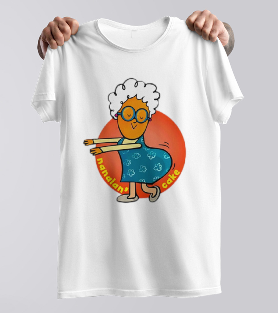 Nanalan Nana Cake Dancing Granny Character T-Shirt