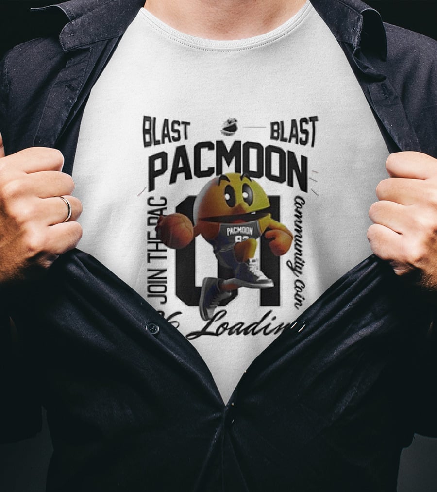 Blast Pacmoon Join The Pac Community Coin V2 Loading T-Shirt