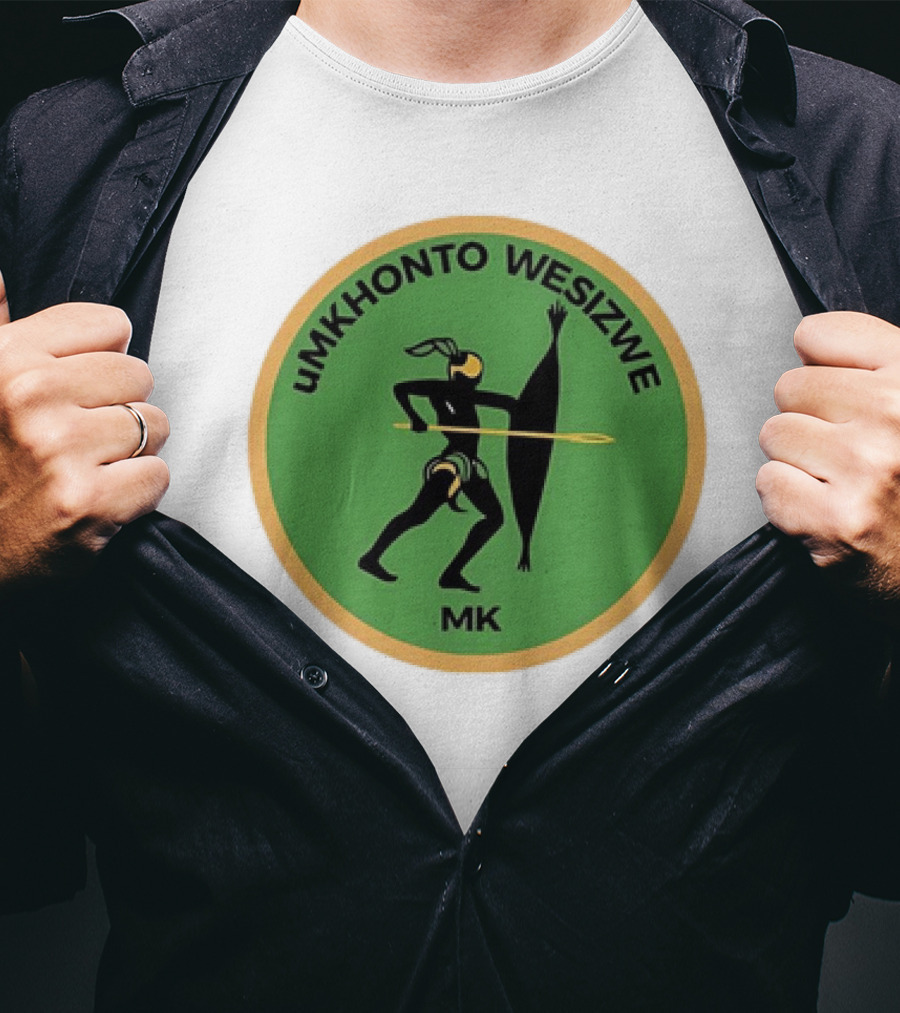 Umkhonto Wesizwe MK Embu Sign With Warrior And Spear T-Shirt