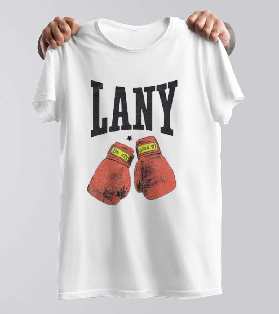Lany Boxing Gloves Love At First Fight T-Shirt