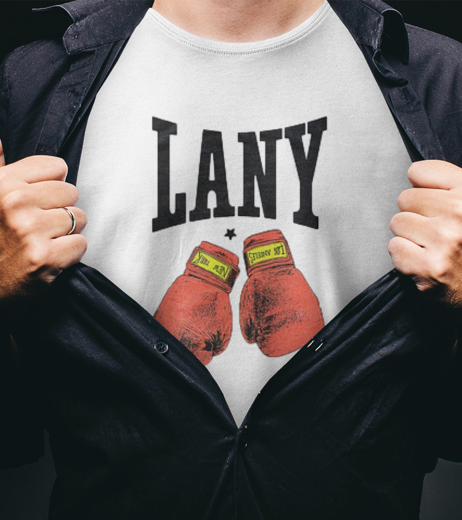 Lany Boxing Gloves Love At First Fight T-Shirt