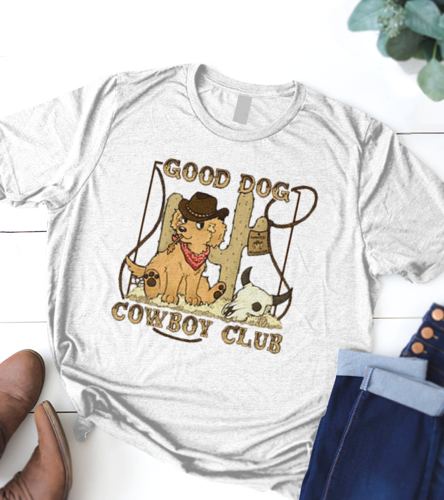 Good Dog Cowboy Club Cactus And Skull T-Shirt