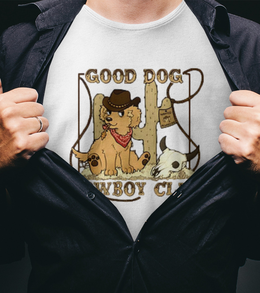 Good Dog Cowboy Club Cactus And Skull T-Shirt