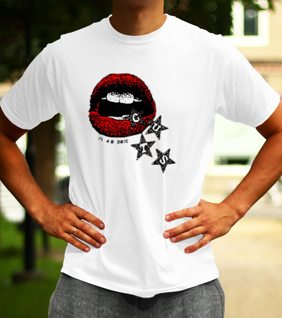 Olivia Rodrigo Guts Red Lips With Stars T-Shirt