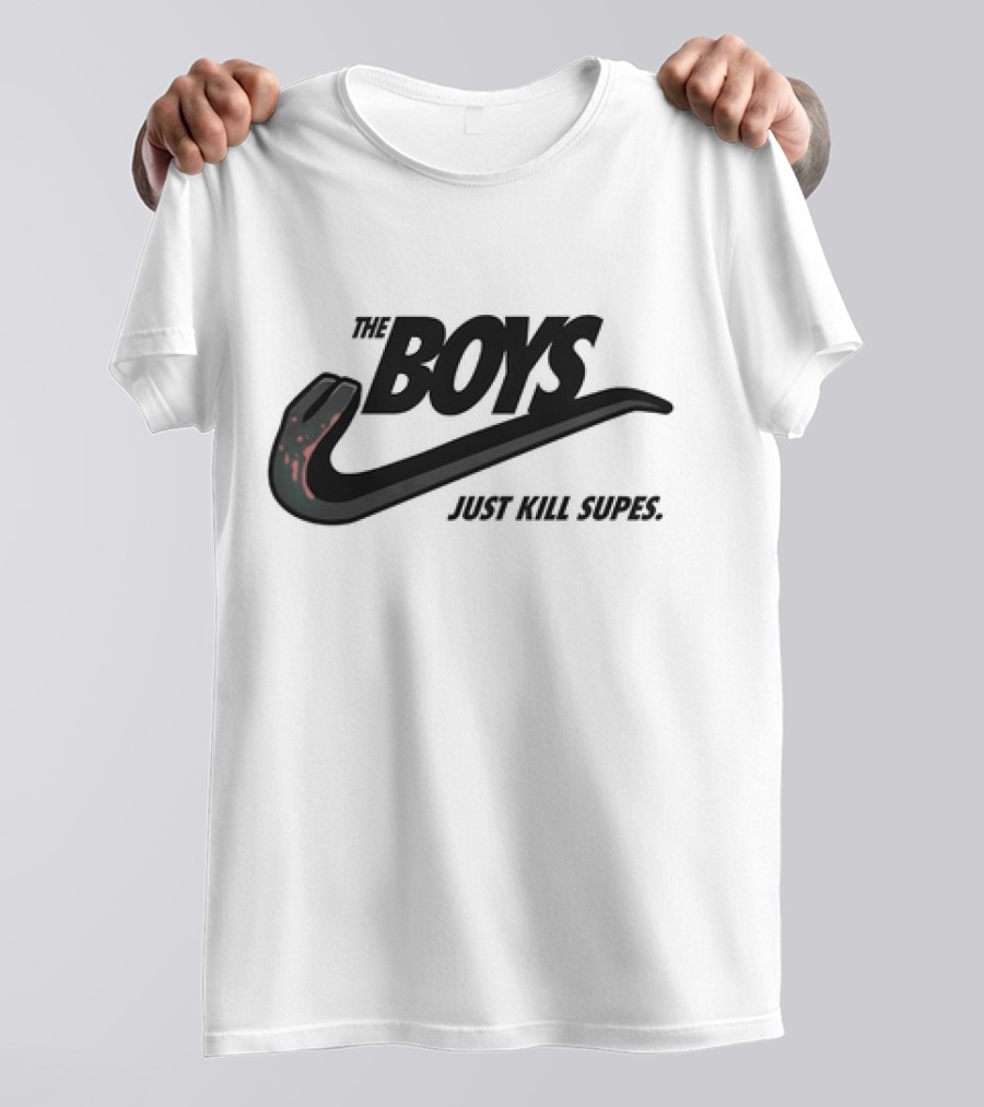 The Boys Just Kill Supes Snake Swoosh T-Shirt