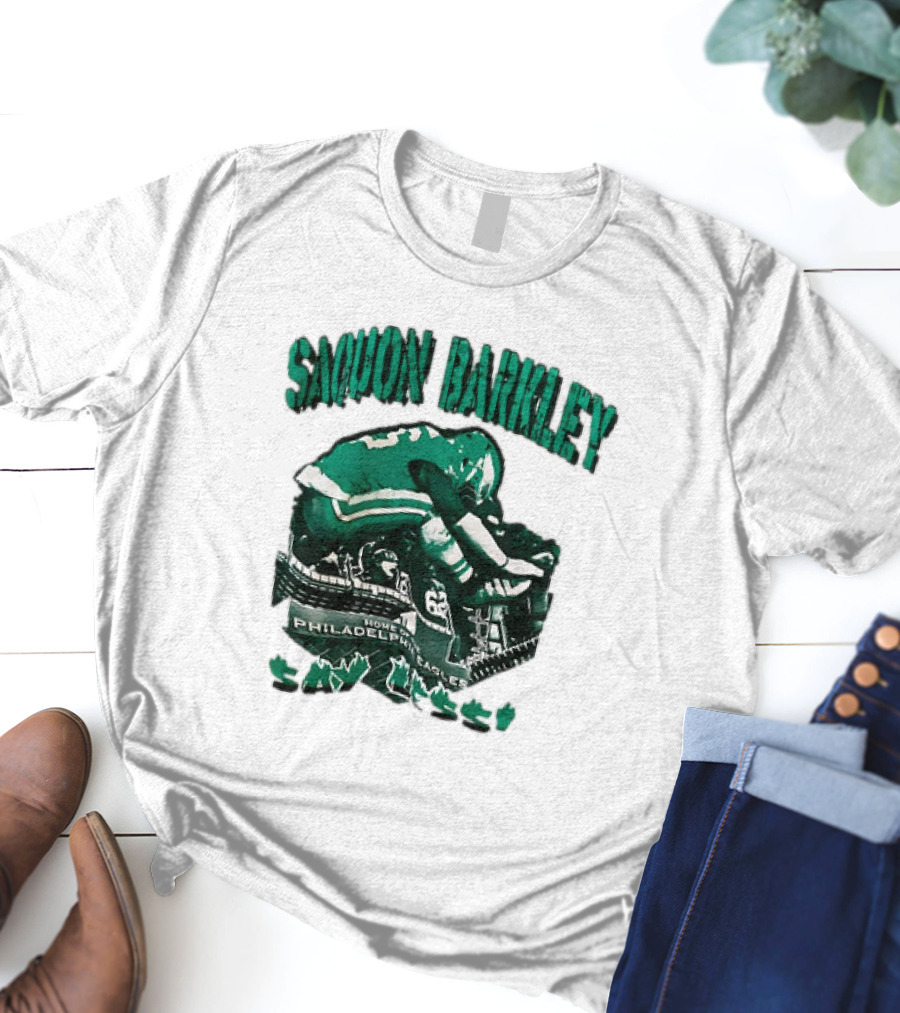 Saquon Barkley Fly Home Of Philadelphia Eagles Say Less T-Shirt