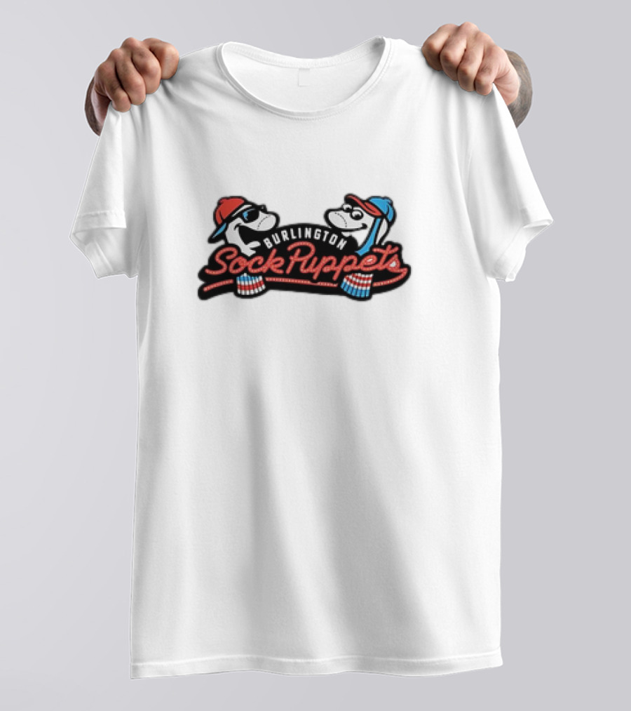 Burlington Sock Puppets Baseball Team Mascots T-Shirt