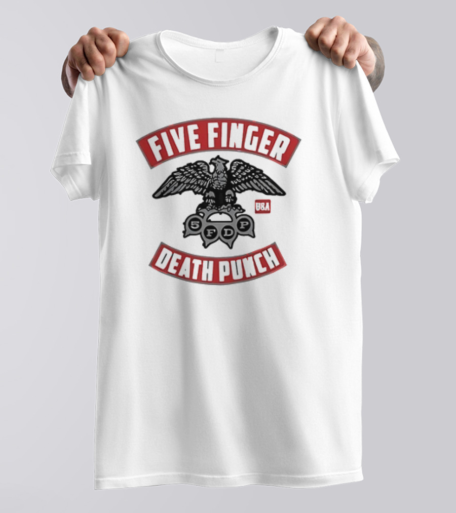 Five Finger Death Punch Eagle USA Logo 5FDP T-Shirt