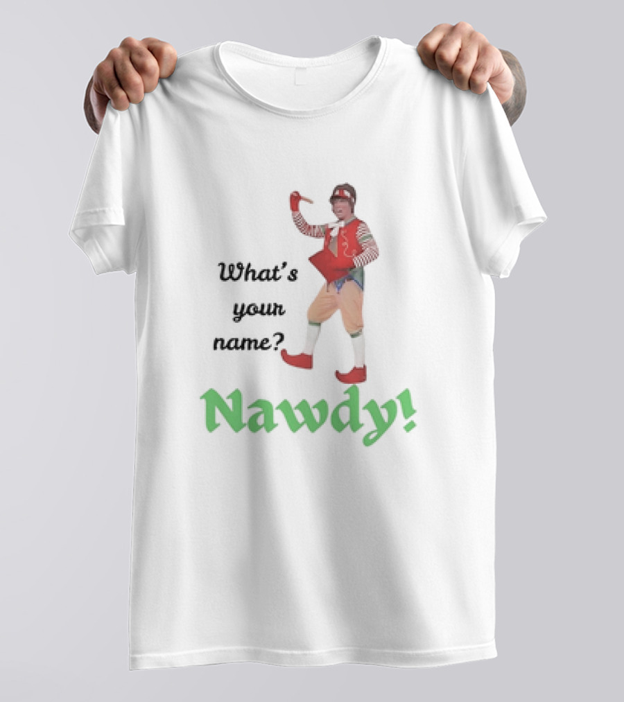 What's Your Name Nawdy Vintage Clown Costume T-Shirt
