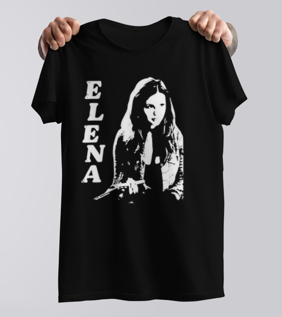Blankclo Nina Dobrev Reversible Doppelganger Elena T-Shirt