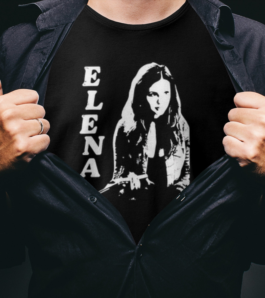 Blankclo Nina Dobrev Reversible Doppelganger Elena T-Shirt