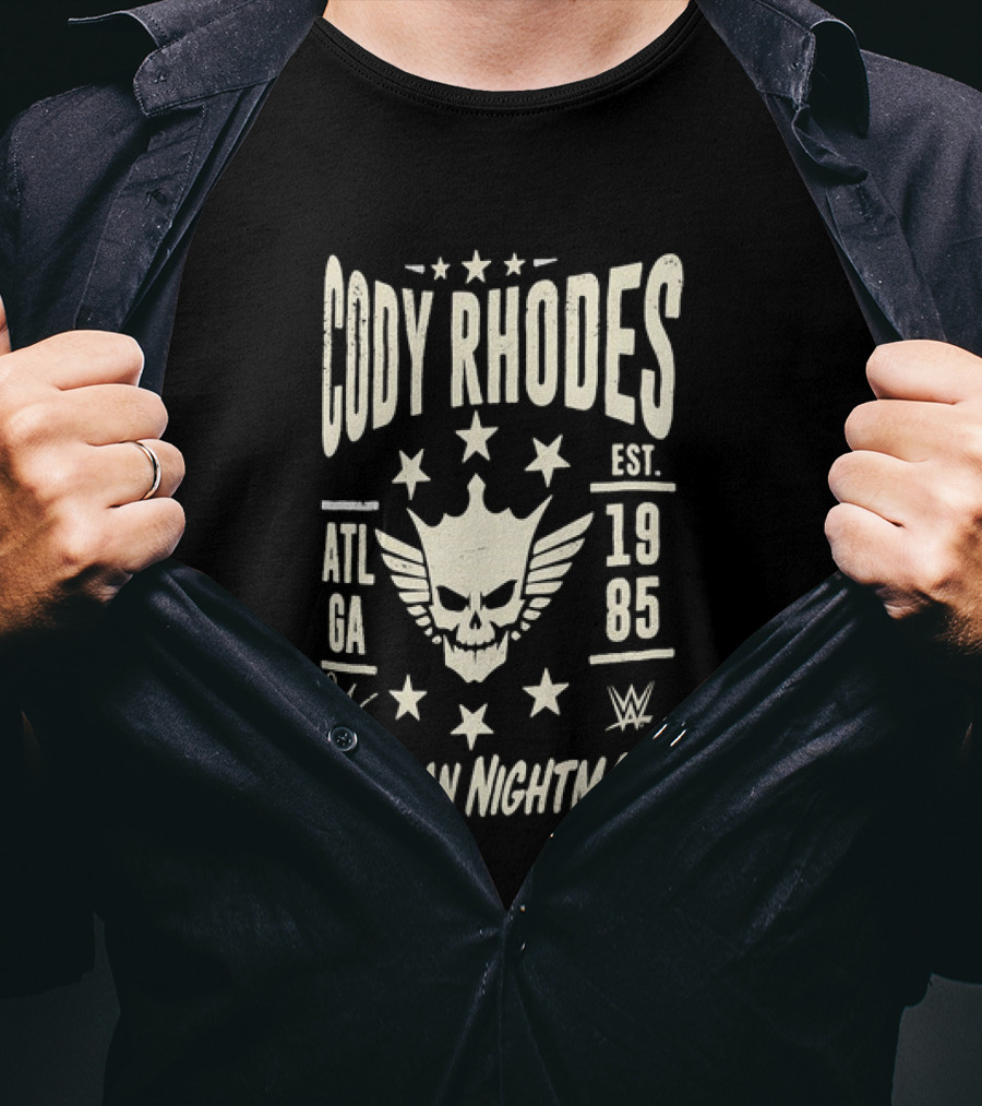 Cody Rhodes American Nightmare Est 1985 ATL GA WWE Signature T-Shirt