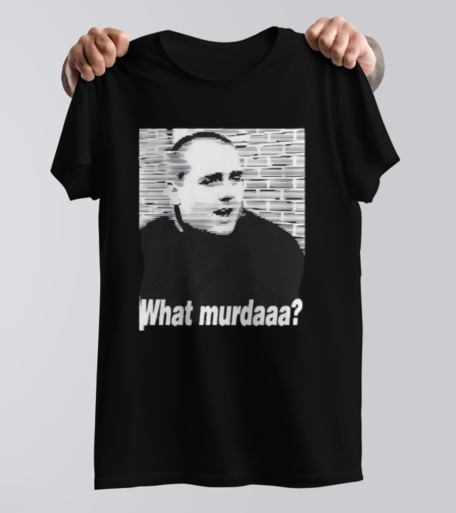 What Murdaaa John Gotti Photo With Distorted Brick Background T-Shirt