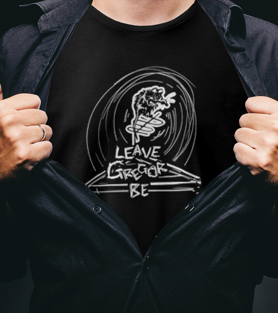 Leave Gregor Be Dinosaur Lightning Spiral T-Shirt