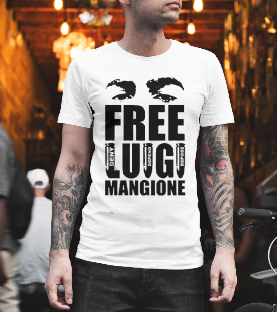 FREE LUIGI MANGIONE DENY DEFEND DEPOSE T-Shirt
