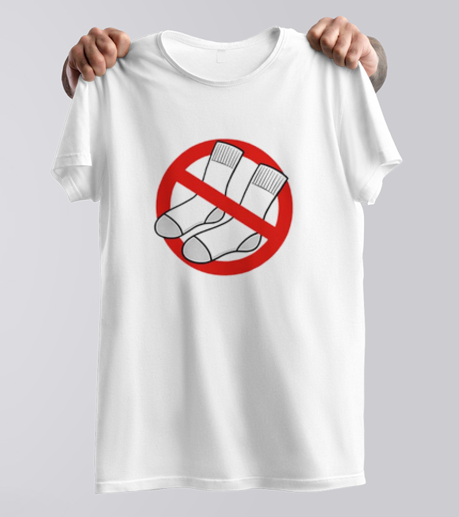 No Socks Symbol Keine Socken T-Shirt