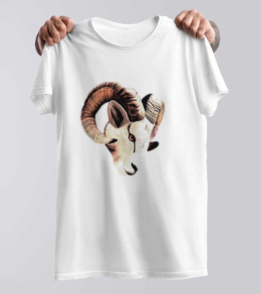 Los Angeles Rams Goat Cutout Animal T-Shirt