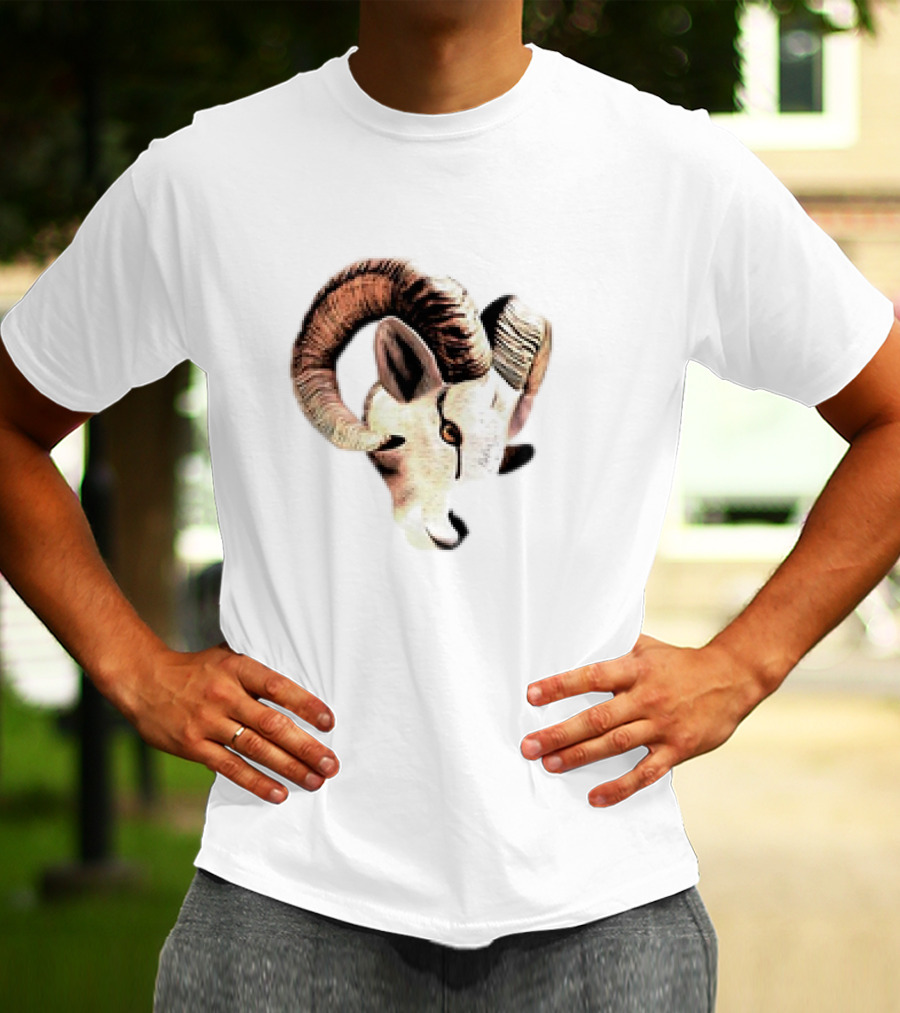 Los Angeles Rams Goat Cutout Animal T-Shirt