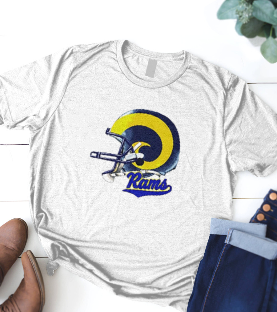 Los Angeles Rams Helmet Rams Football T-Shirt