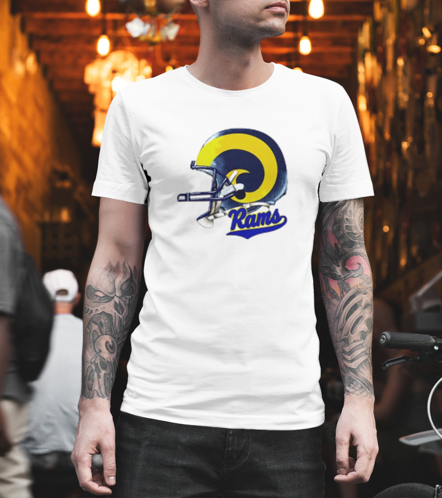 Los Angeles Rams Helmet Rams Football T-Shirt