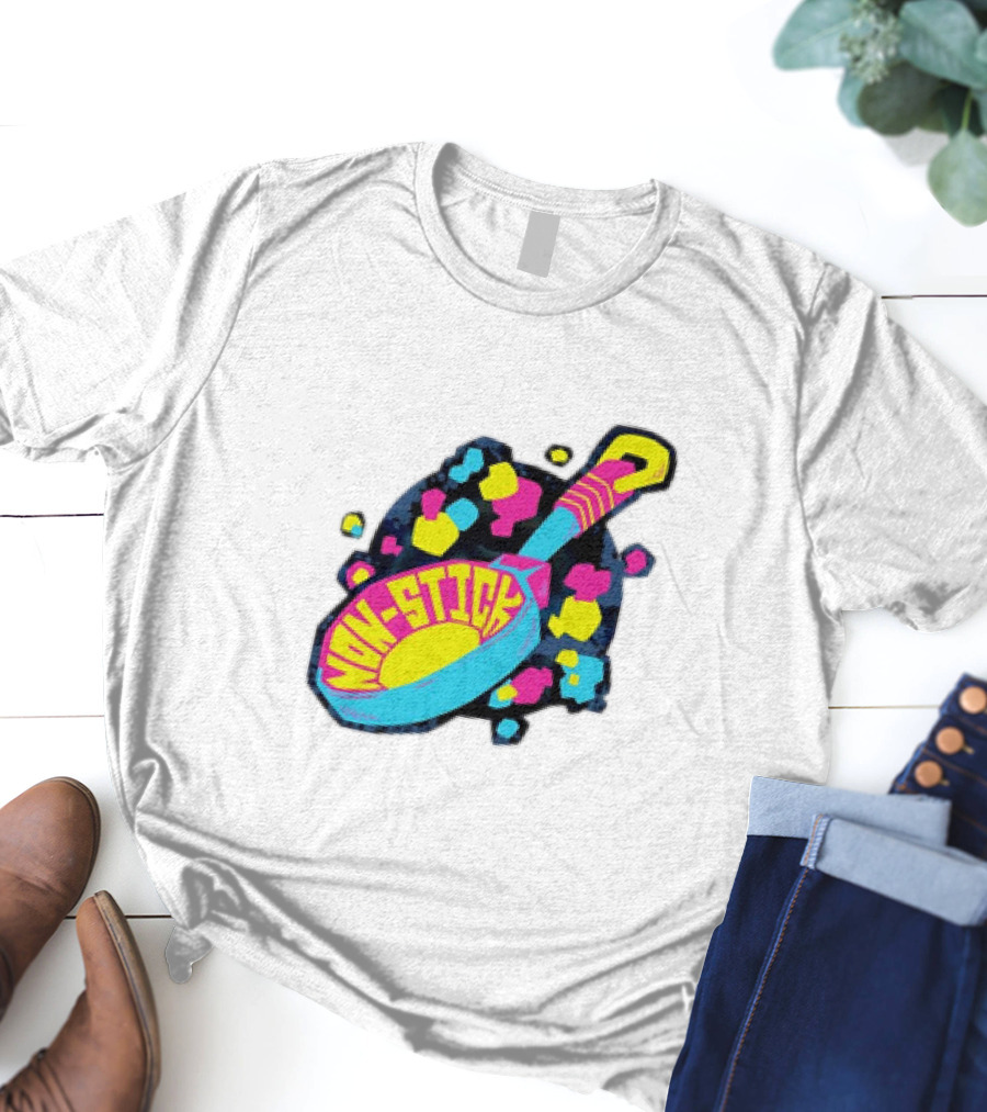 Non-Stick Colorful Pop Art Frying Pan T-Shirt