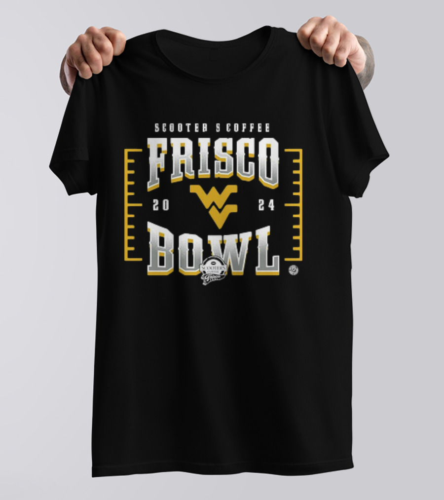 Scooter's Coffee Frisco Bowl West Virginia Mountaineers Football T-Shirt