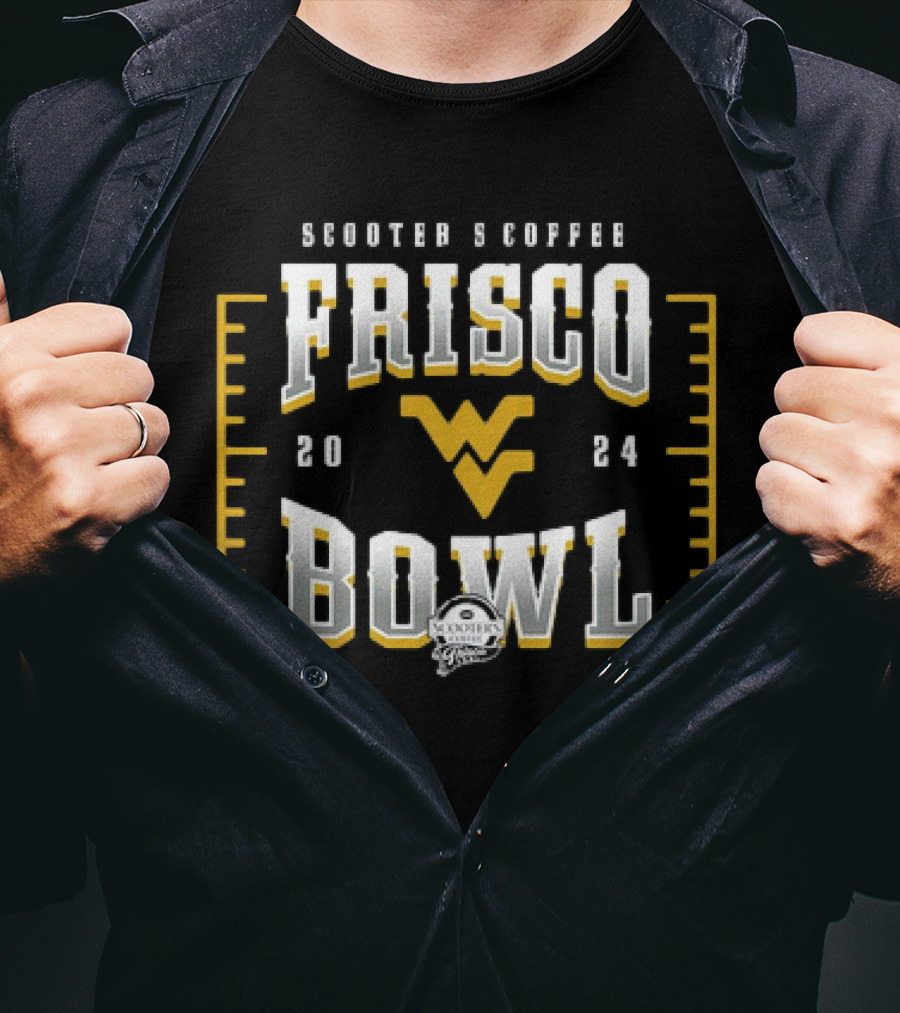 Scooter's Coffee Frisco Bowl West Virginia Mountaineers Football T-Shirt