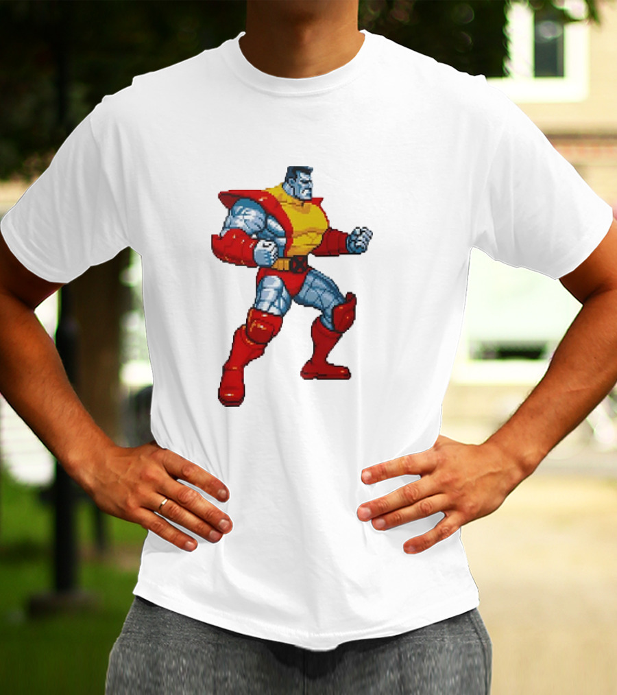 Colossus From X-Men Children Of The Atom Pixel T-Shirt