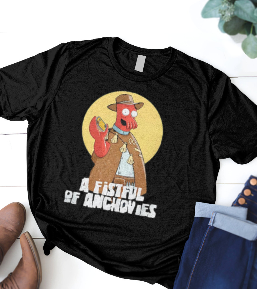 A Fistful Of Anchovies Zoidberg Futurama Cowboy T-Shirt