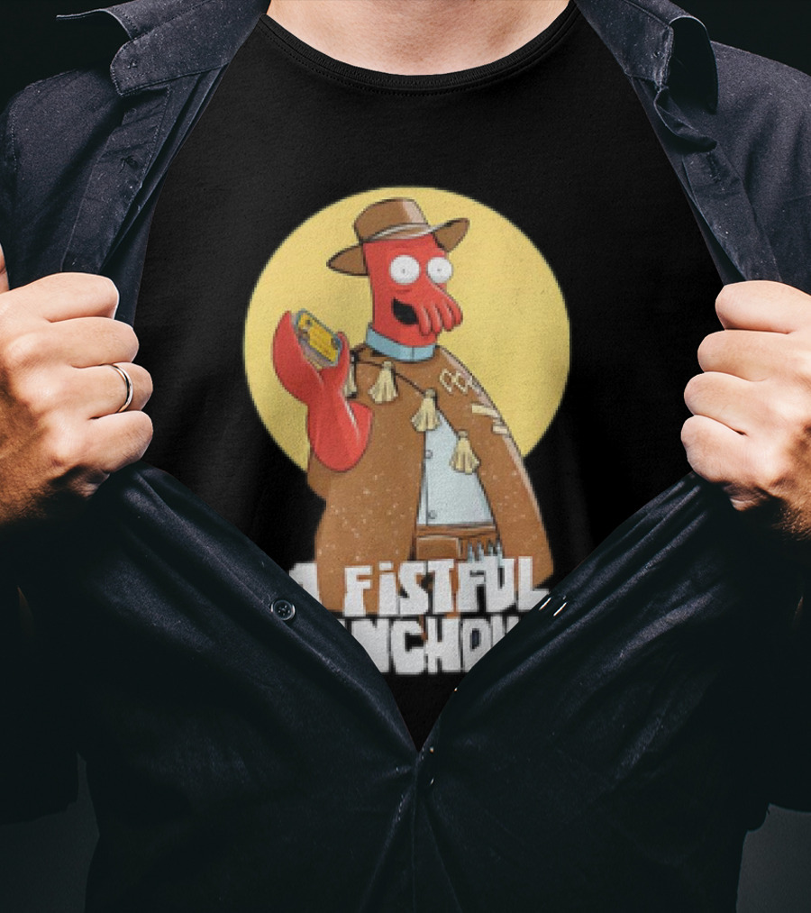 A Fistful Of Anchovies Zoidberg Futurama Cowboy T-Shirt