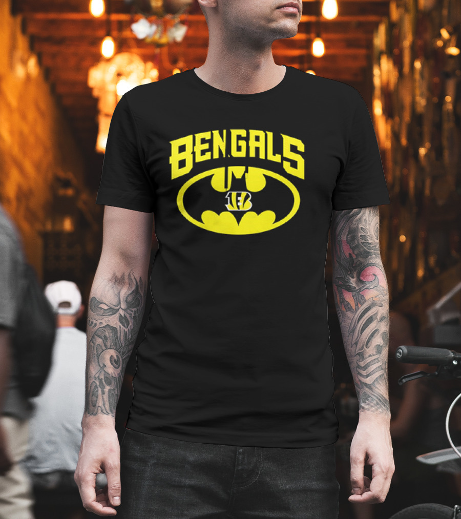Bengals Batman Logo Cincinnati Bengals NFL Team T-Shirt