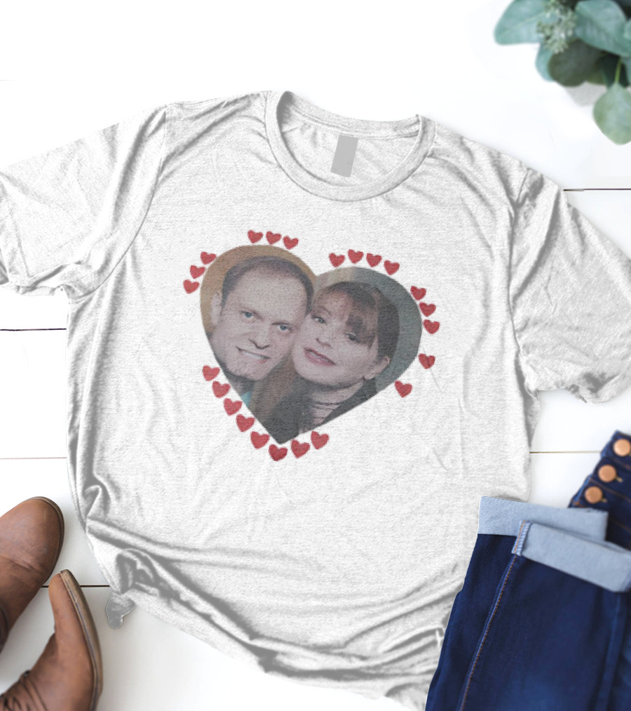 Niles And Daphne Frasier Heart Of Love T-Shirt