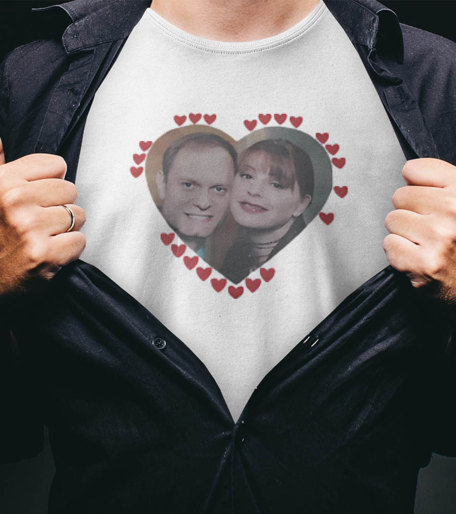 Niles And Daphne Frasier Heart Of Love T-Shirt