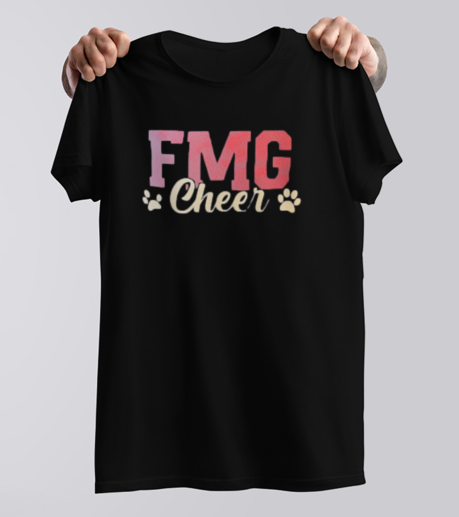 FMG Cheer With Paw Prints T-Shirt