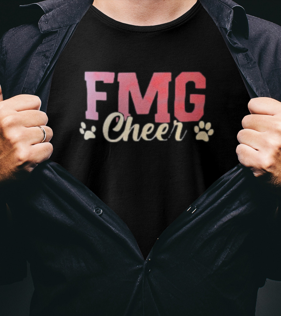 FMG Cheer With Paw Prints T-Shirt