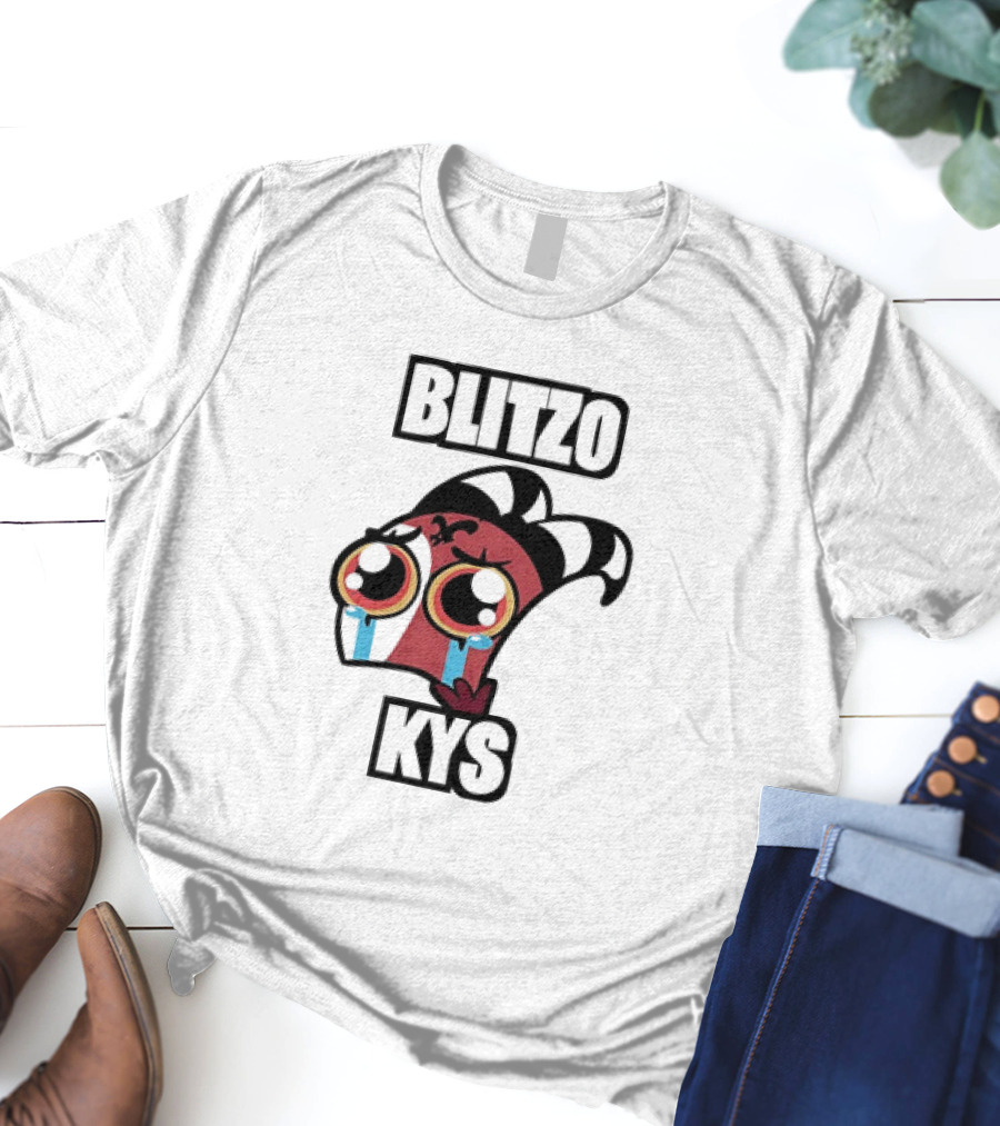 Blitzo Kys Character Crying Eyes Iconic T-Shirt
