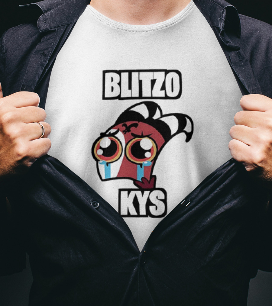 Blitzo Kys Character Crying Eyes Iconic T-Shirt