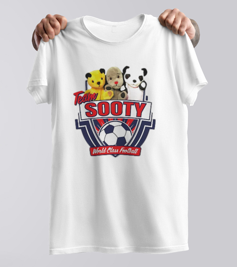 Team Sooty World Class Football Soccer Badge Trio T-Shirt