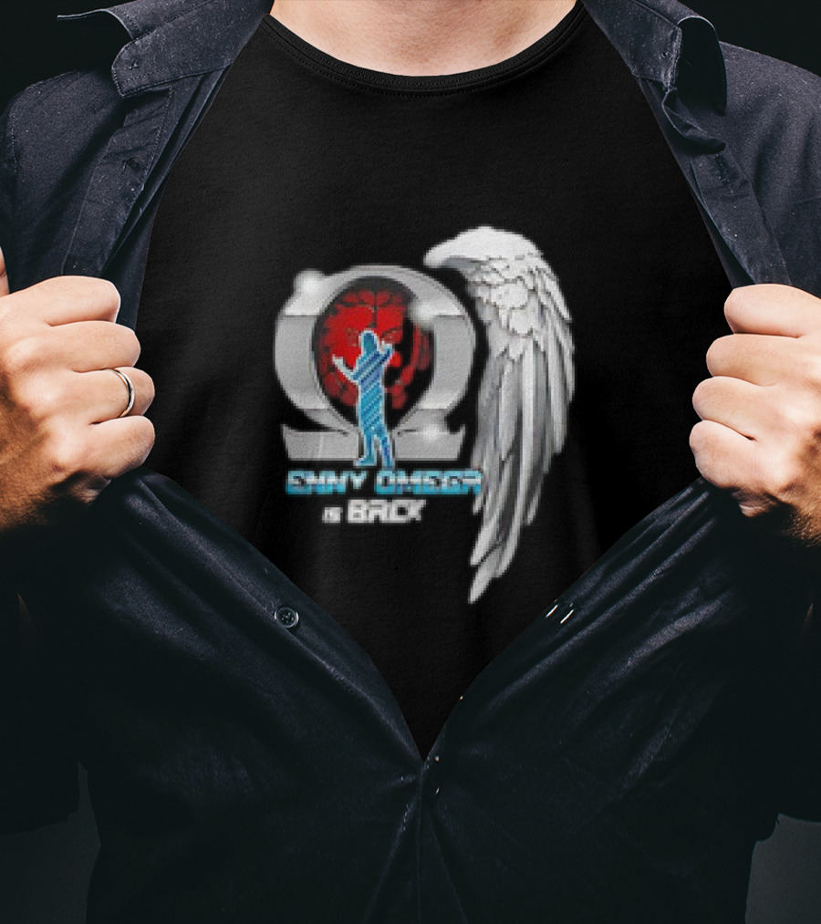 Kenny Omega Is Back With Omega Symbol And Angel Wings T-Shirt