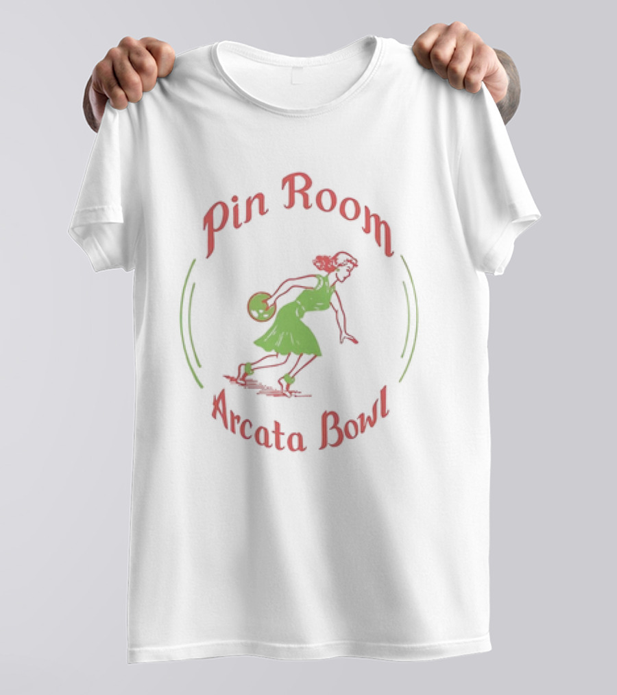 Arcata Bowl Pin Room Vintage Bowling Alley Arcata CA T-Shirt