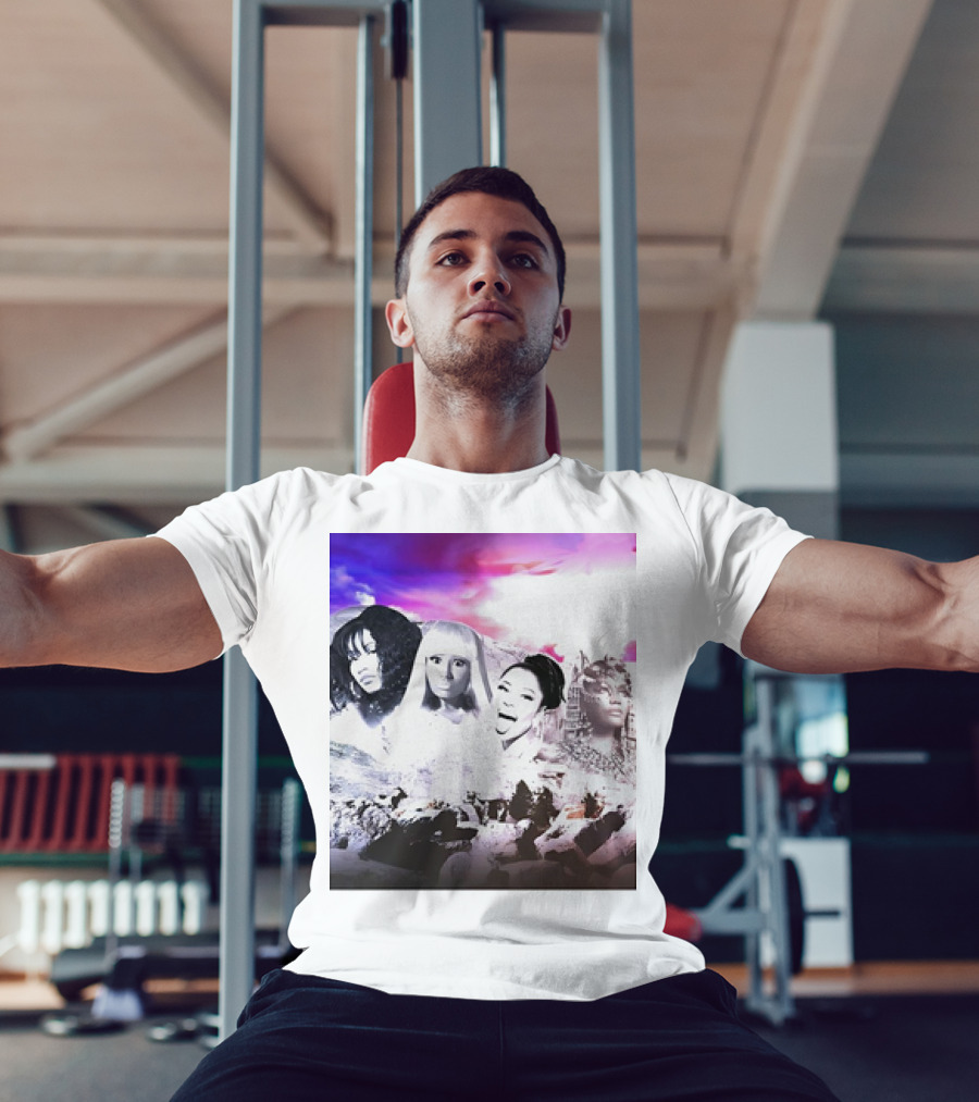 Kingkongkenn My Female Rap Mount Rushmore Nicki Minaj And Rihanna T-Shirt
