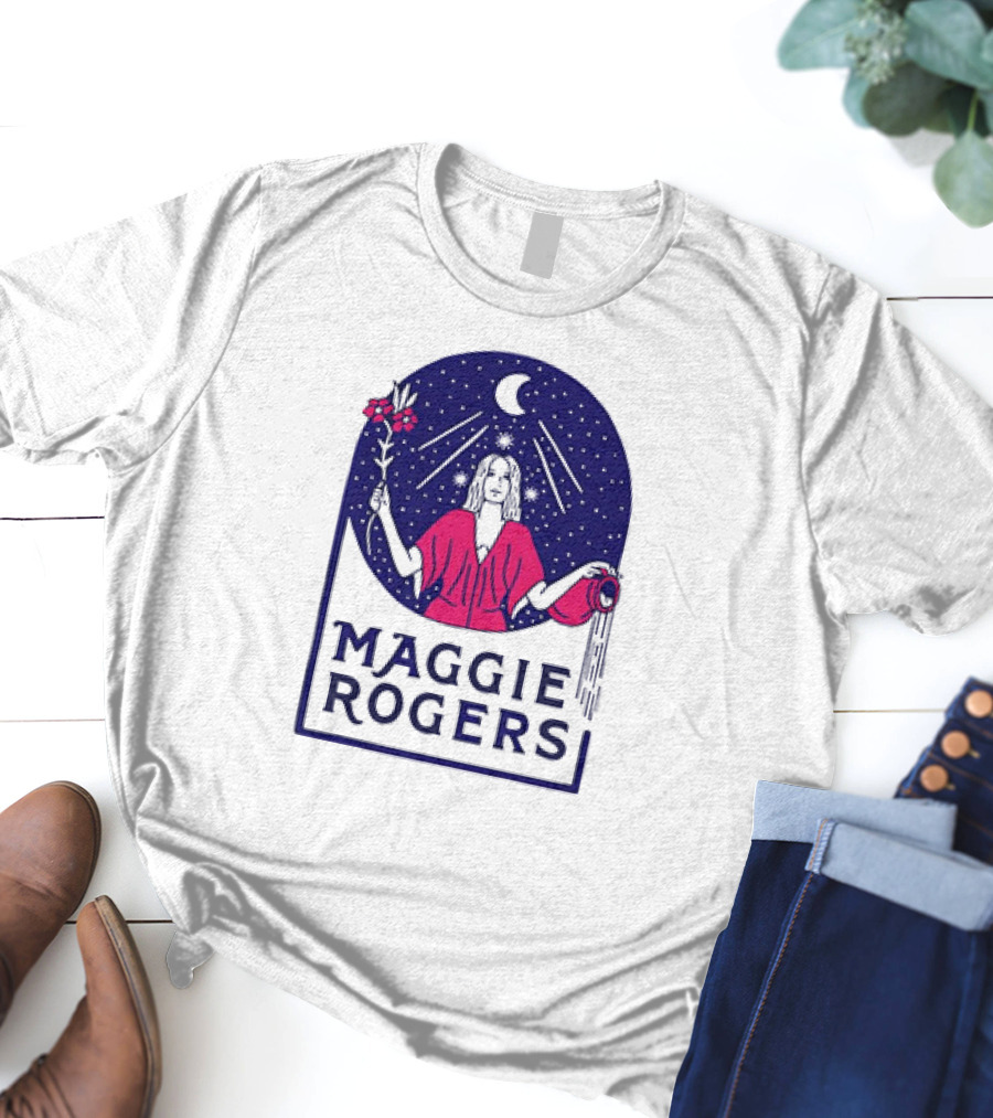 Maggie Rogers The Magi Celestial Moon Starry Night Water Bearer T-Shirt