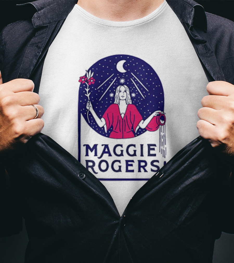 Maggie Rogers The Magi Celestial Moon Starry Night Water Bearer T-Shirt