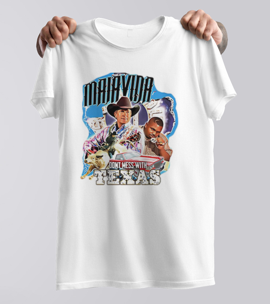 Malavida Don’t Mess With Texas Cowboy And Car T-Shirt