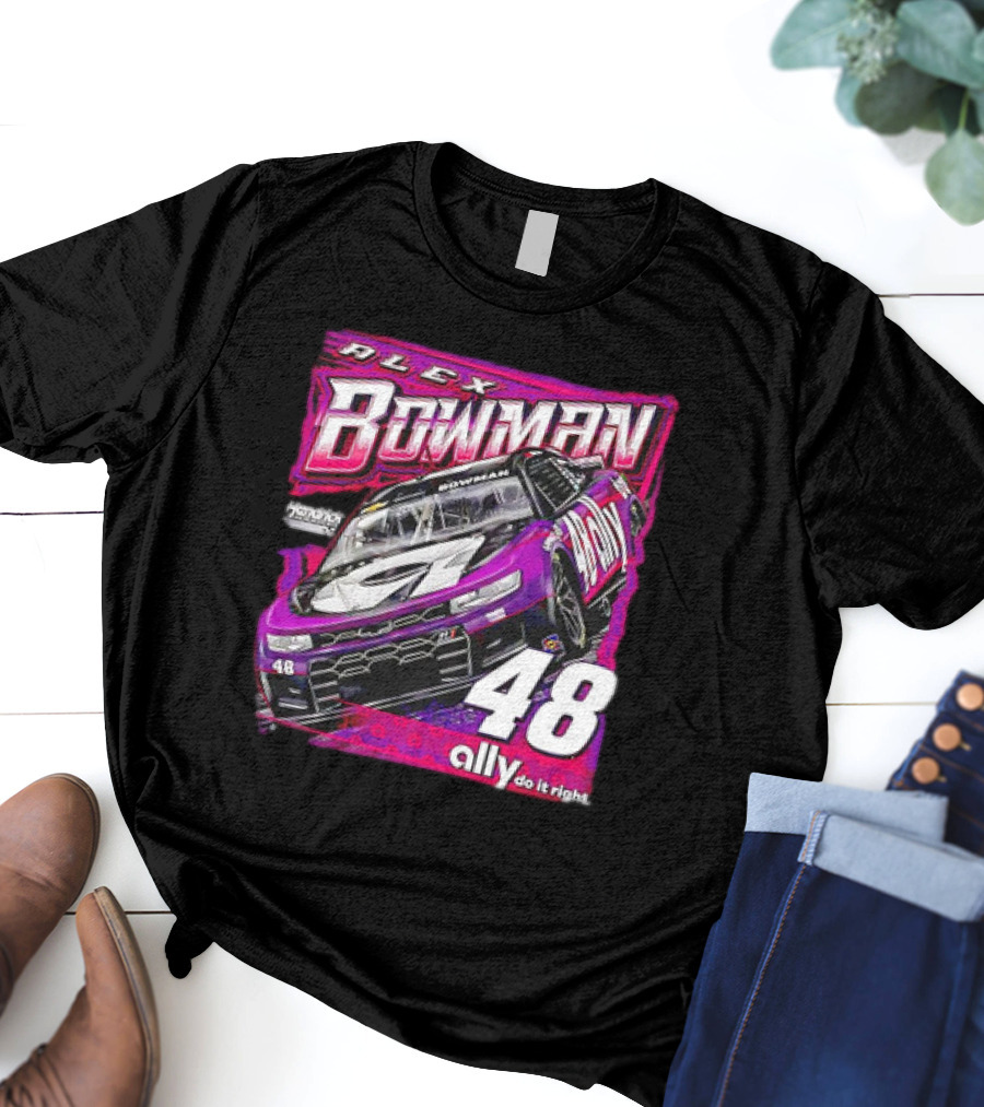 Alex Bowman 48 Chevrolet ZL1 Hendrick Motorsports Ally Racing T-Shirt