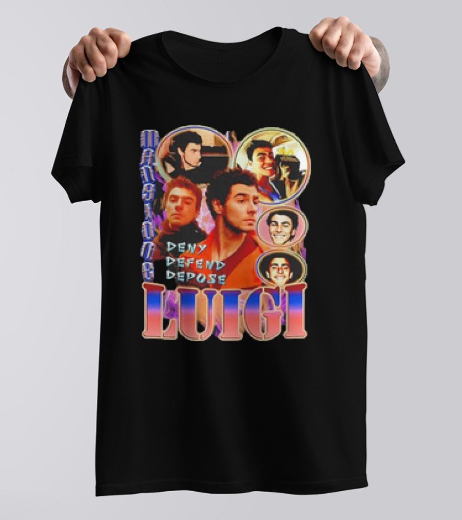 Mansion Party Luigi Deny Defend Depose T-Shirt