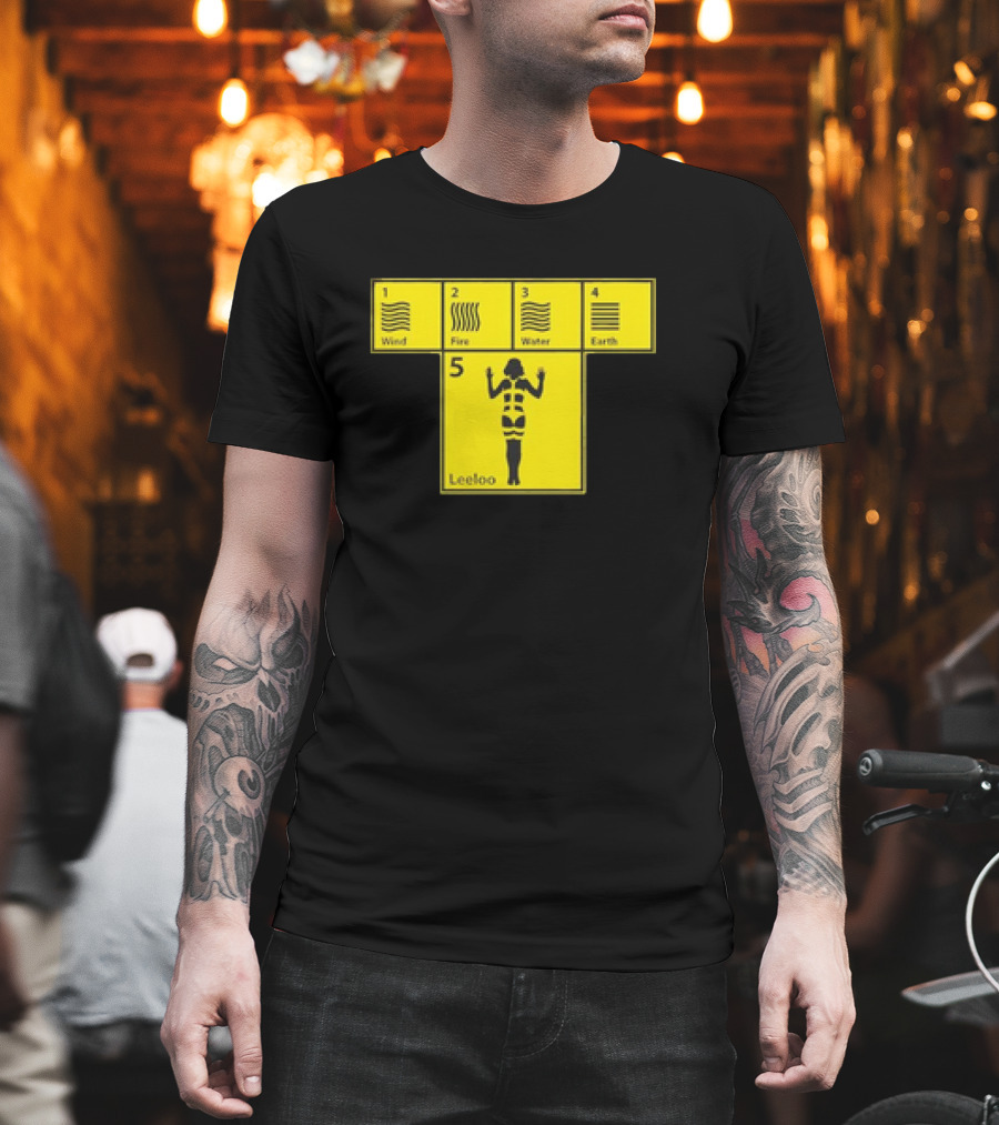 Five Elements Wind Fire Water Earth Leeloo Iconic T-Shirt